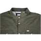 Ferrell Men's Olive Green Long Sleeve Snap Shirt