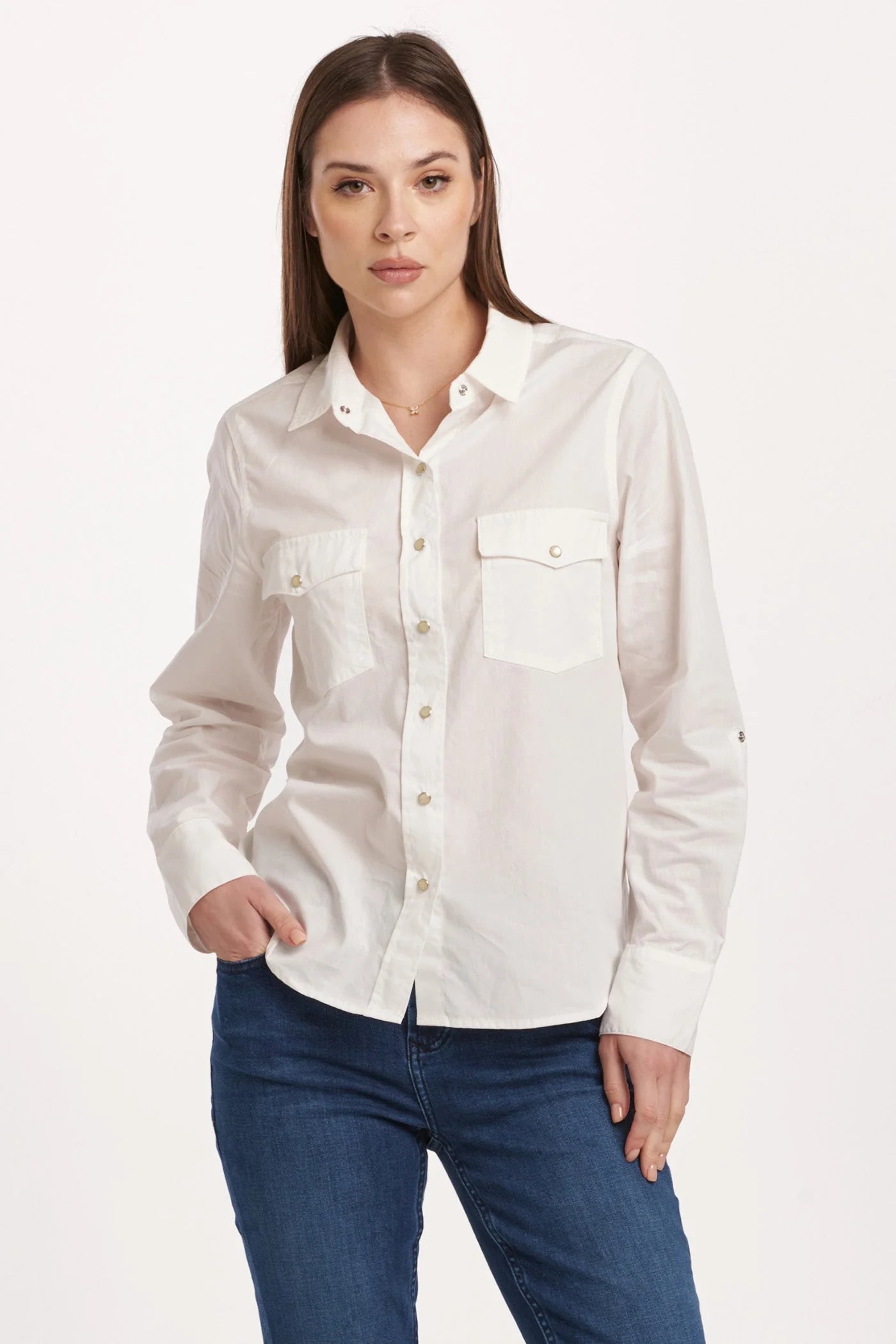 Dear John Denim Star Western White Shirt