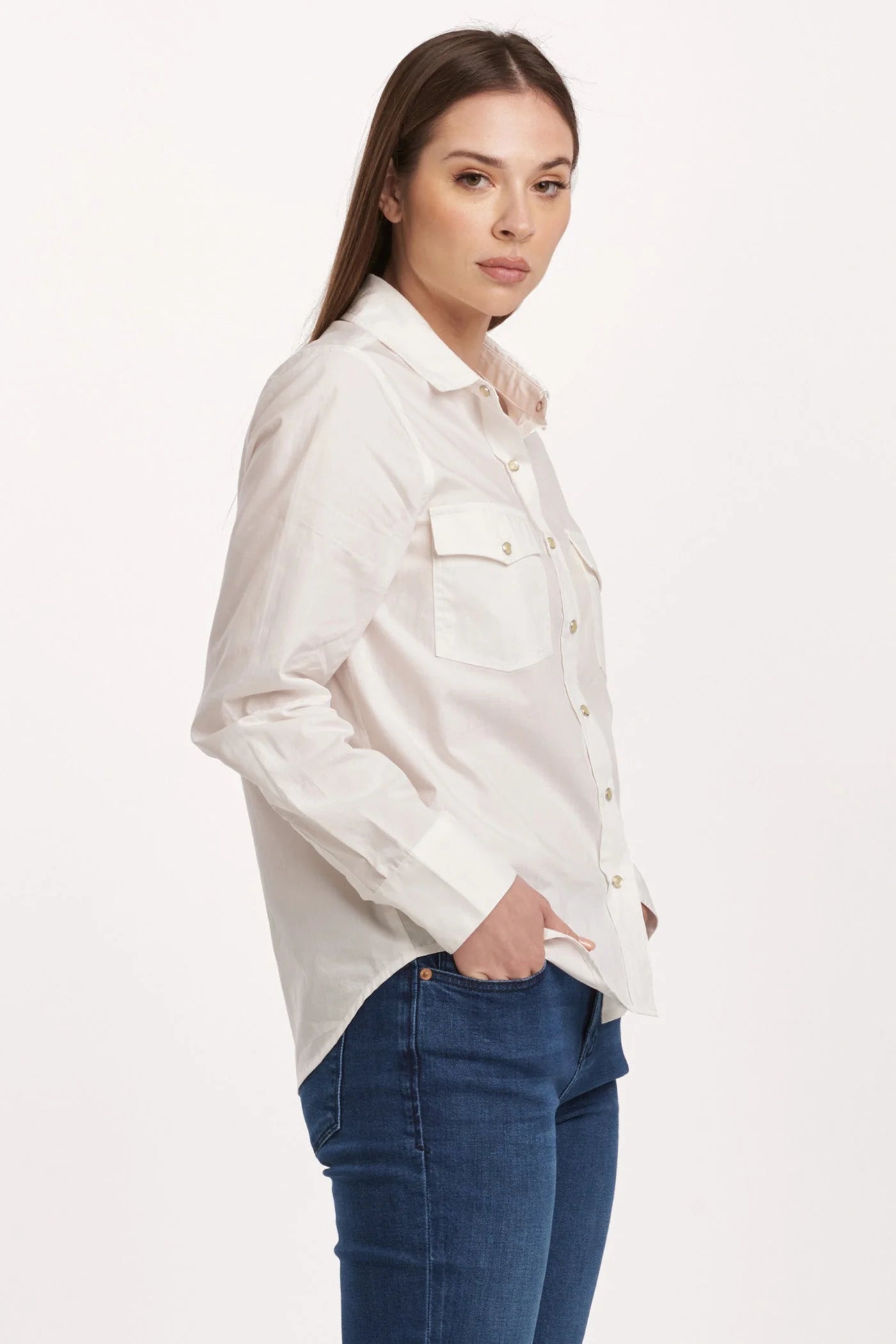 Dear John Denim Star Western White Shirt