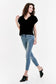 Dear John Maggie Puff Sleeve Top in Black Velvet