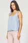 Dear John Rae Tencel Tank in Blue Skies