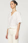 Dear John Clement Novelty Top in White