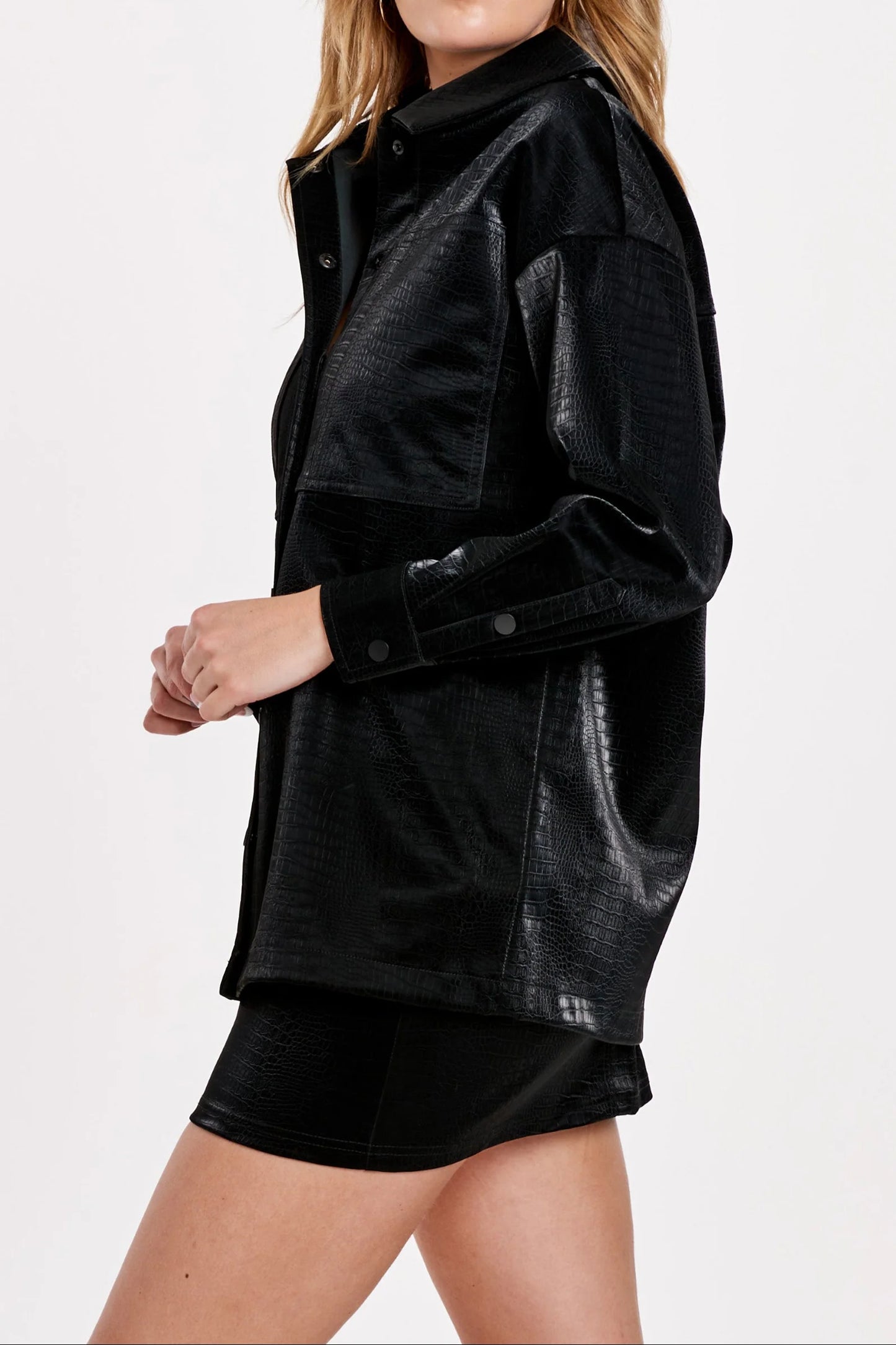 Dear John Yara Novelty Jacket in Black Embossed