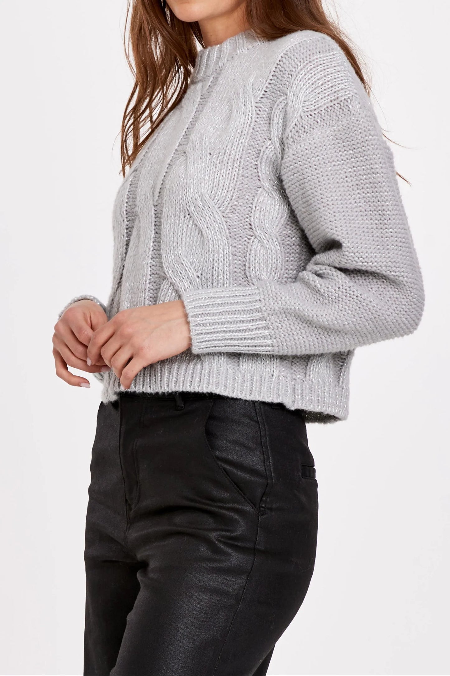 Dear John Wander Sweater in White Snow