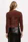 Dear John Denim Carrey Fitted Sweater in Chocolate Brown