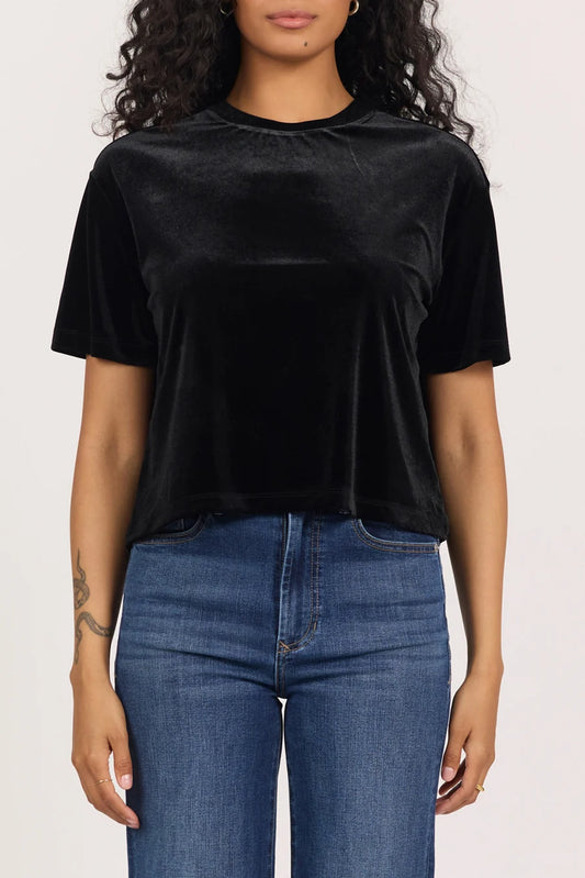 Dear John Maddox Tee in Black Velvet
