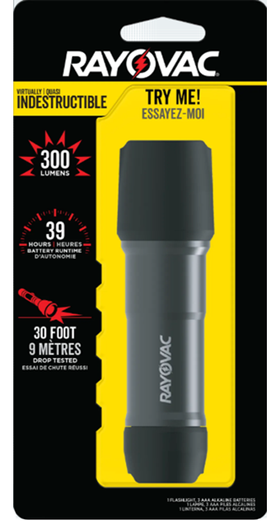 Rayovac ROV V.I. Metal LED Tactical Flashlight