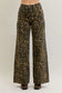 Judy Blue High Waist Retro Leopard Wide Leg Jeans