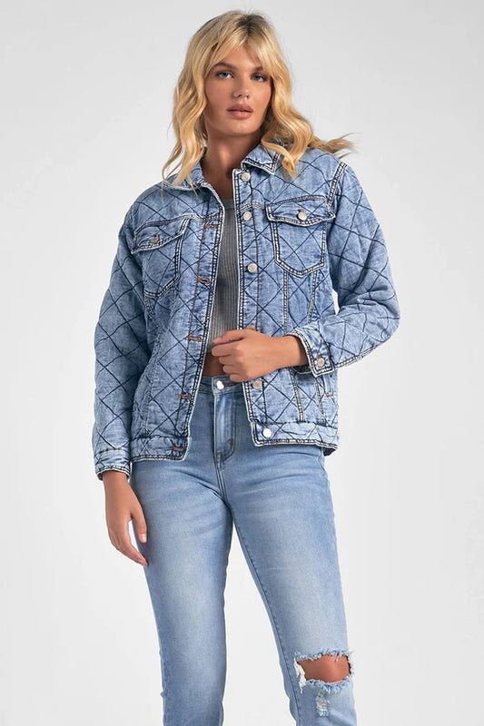 Elan Quilted Jean Jacket