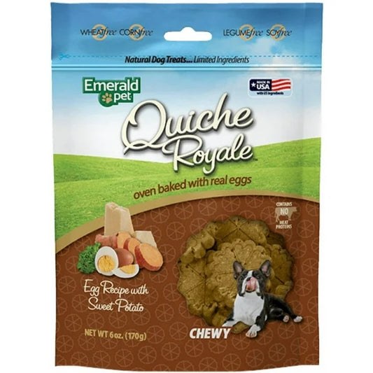 Emerald Pet Quiche Royale Chewy Treats-Egg Recipe with Sweet Potato