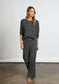 Dylan Emma Rib Pant in Black
