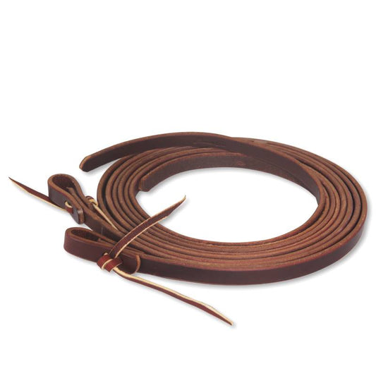 Professional's Choice Burgundy Latigo Split Reins with Waterloops