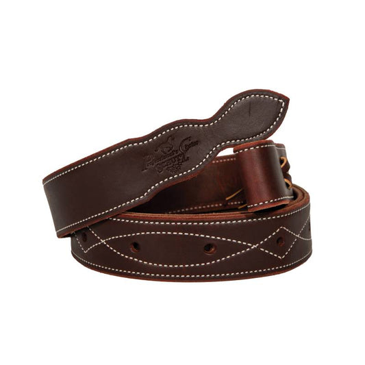 Professional's Choice Burgundy Gunslinger Latigo and Harness Leather Cinch Tie Straps