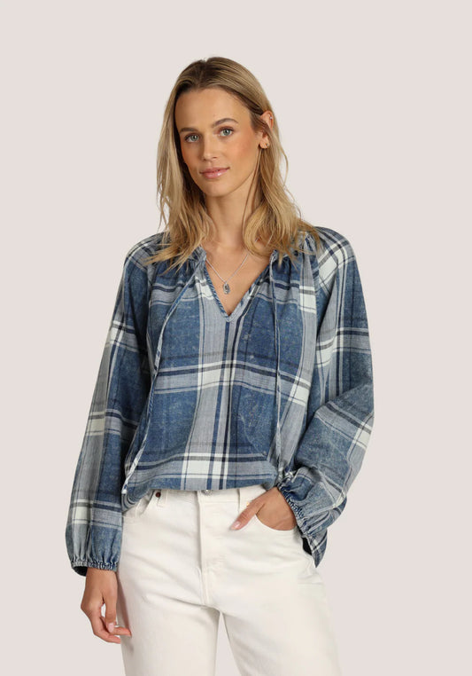 Dylan Miller Denim Plaid Shirt