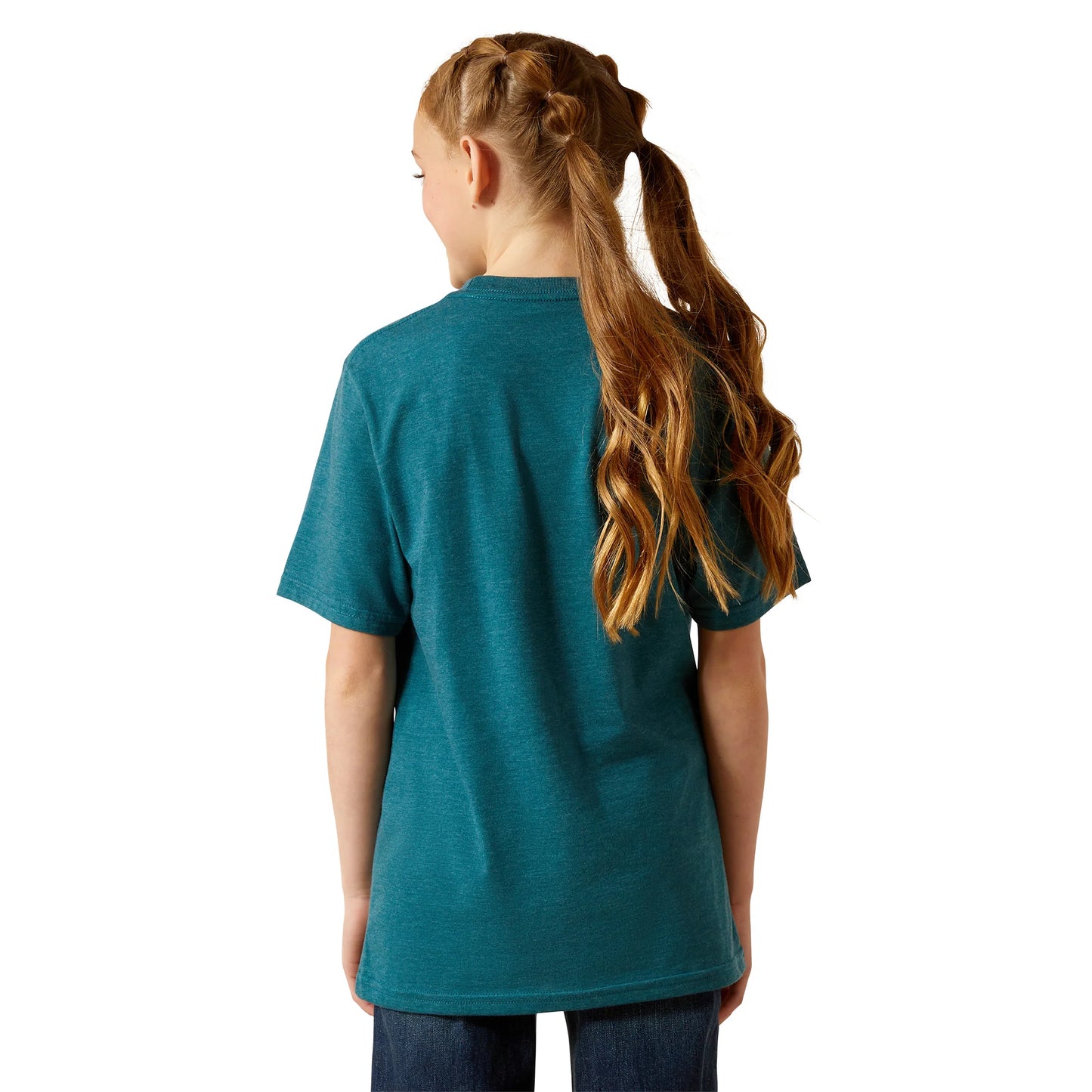 Ariat Girl's Bison Ranch Deep Sea Graphic T-Shirt