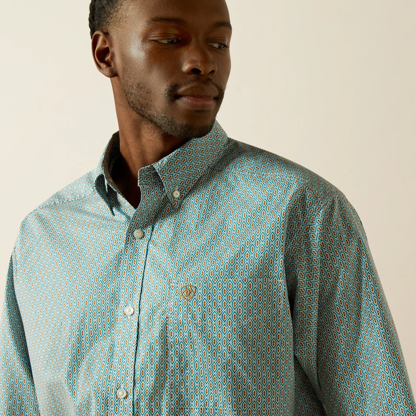 Ariat Banner Classic Fit Shirt in Aqua