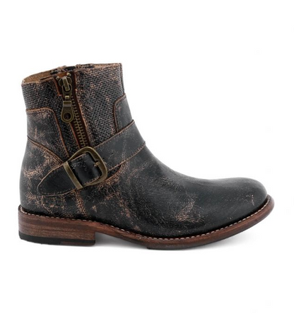 Bed Stu Black Lux Becca Bootie