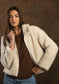 Dylan Teddy Jacket in Oatmeal
