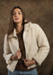 Dylan Teddy Jacket in Oatmeal