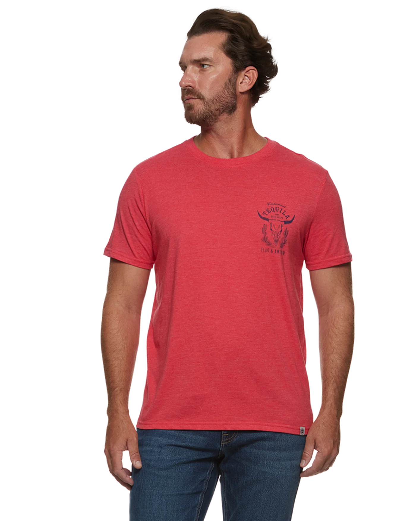 Flag & Anthem Traditional Tequila Tee in Red