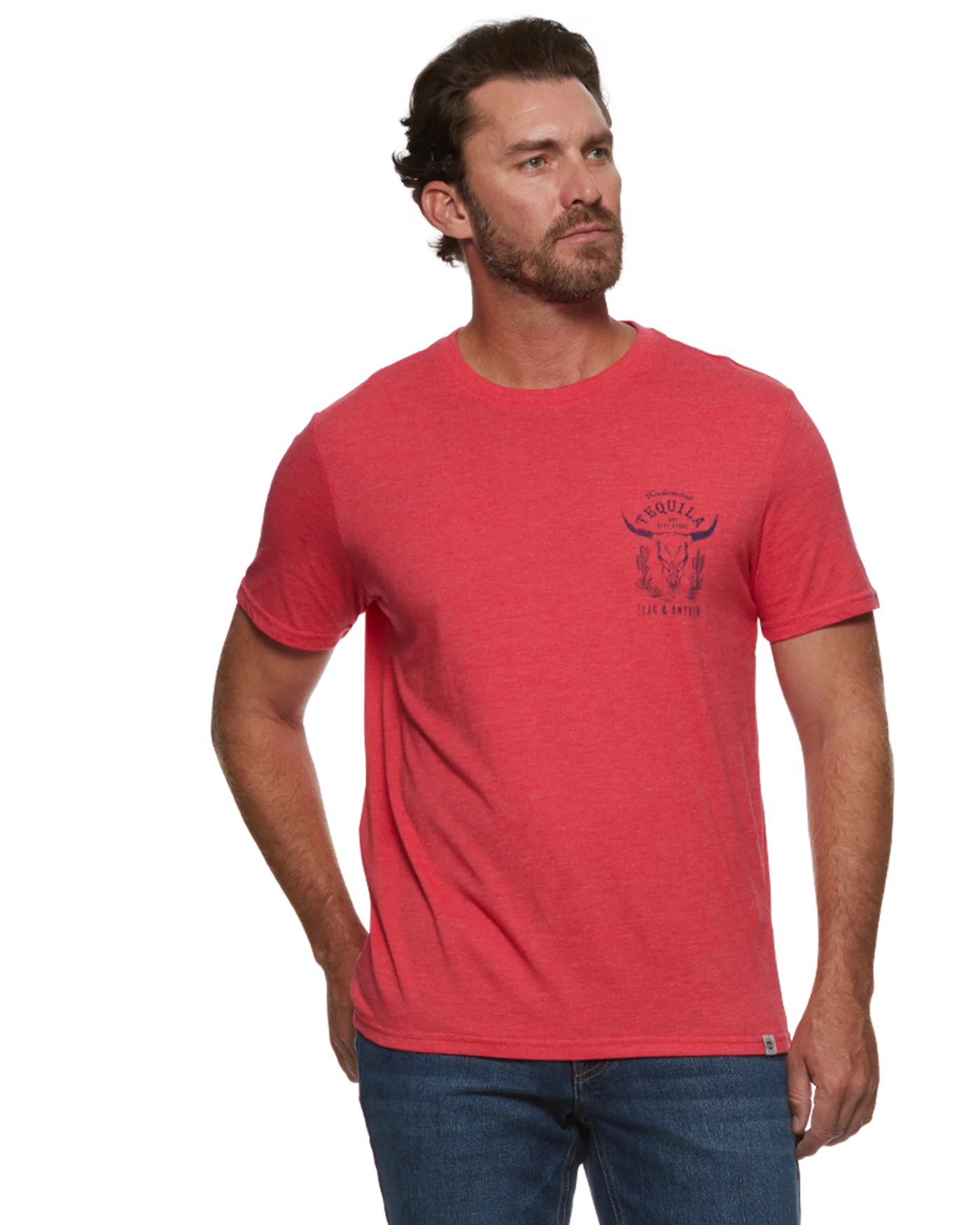 Flag & Anthem Traditional Tequila Tee in Red