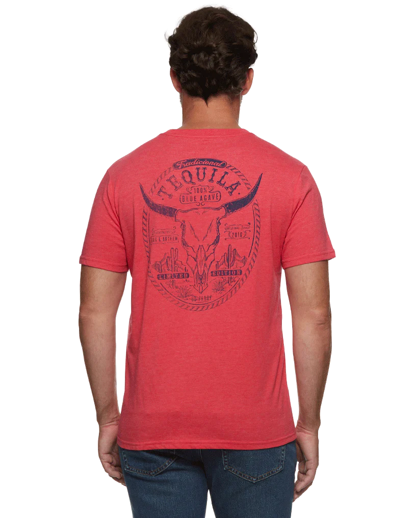 Flag & Anthem Traditional Tequila Tee in Red