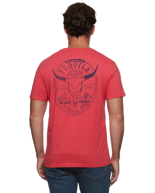 Flag & Anthem Traditional Tequila Tee in Red