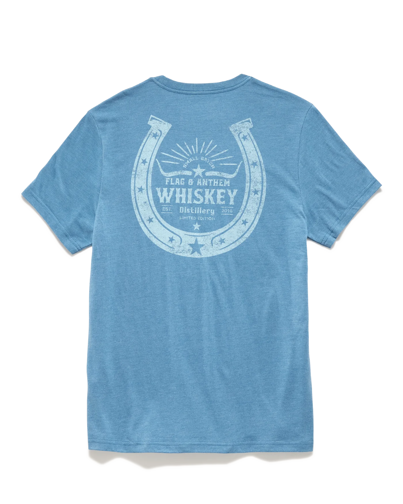 Flag & Anthem Horseshoe Whiskey Tee in Dark Teal Heather