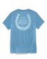 Flag & Anthem Horseshoe Whiskey Tee in Dark Teal Heather