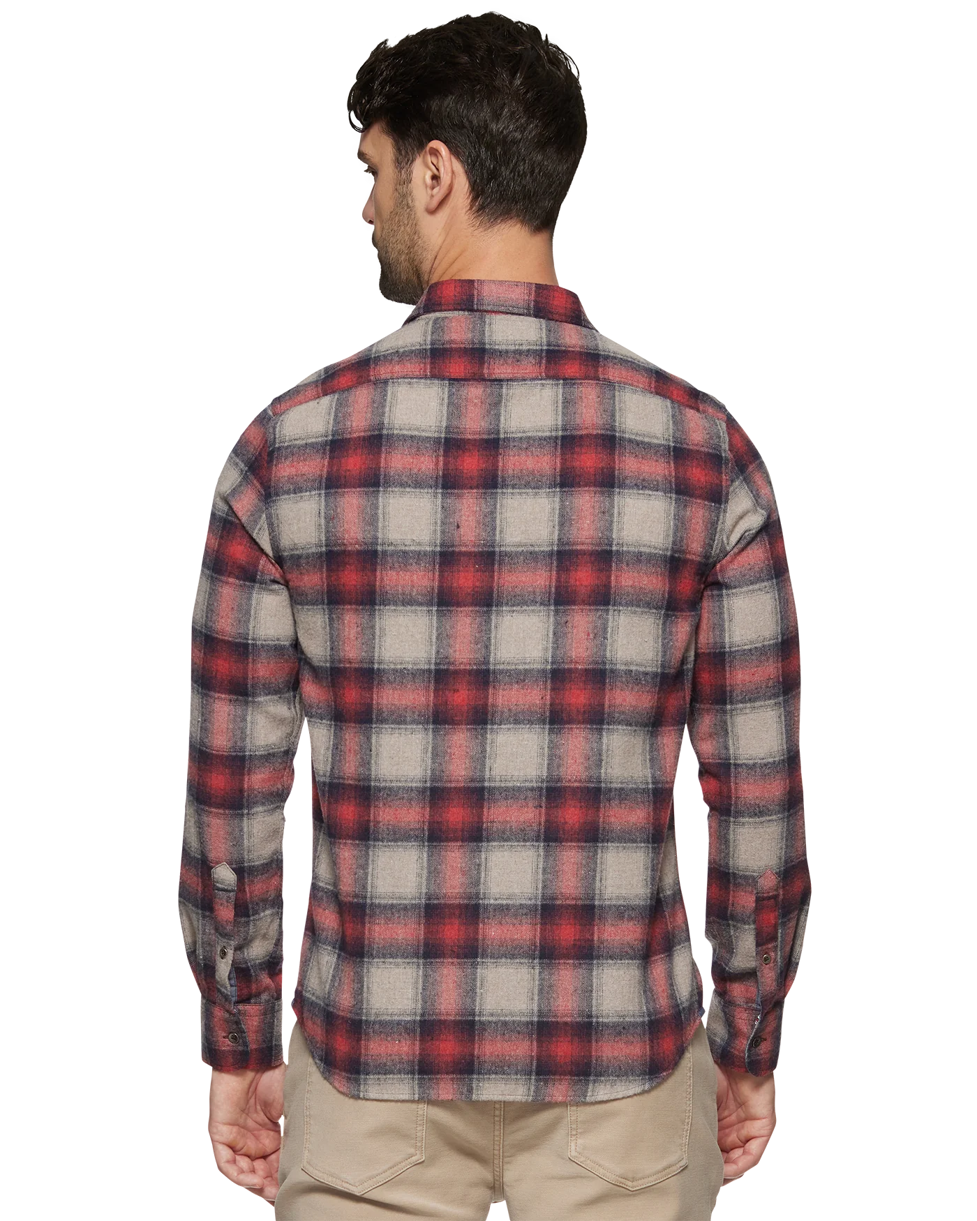 Flag & Anthem Napier Flannel Shirt in Red/Navy/Gray