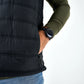 Burlebo Puffer Vest in Black