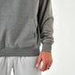 Burlebo Ducks Flying Fleece Hoodie in Dark Heather Grey