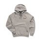 Burlebo Ducks Flying Fleece Hoodie in Dark Heather Grey