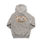 Burlebo Ducks Flying Fleece Hoodie in Dark Heather Grey
