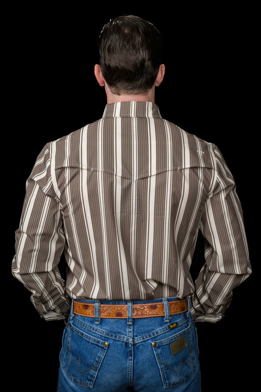 Ferrell The Atlas Long Sleeve Snap Shirt in Green