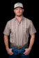 Ferrell The Wyatt - Brown Short Sleeve Snap