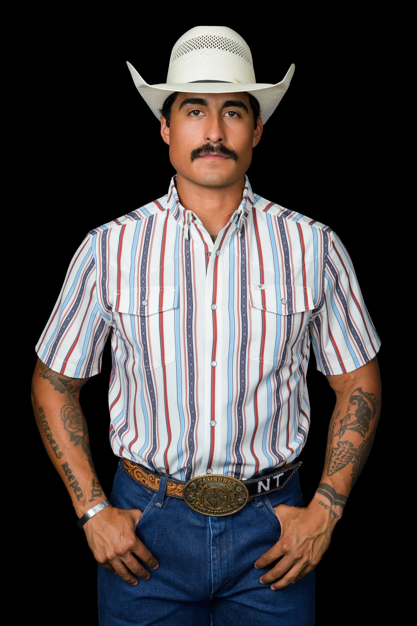 Ferrell The Brooks Short Sleeve Snap in White