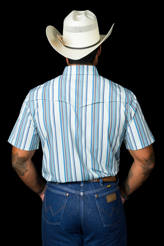 Ferrell The James Short Sleeve Snap in Light Blue