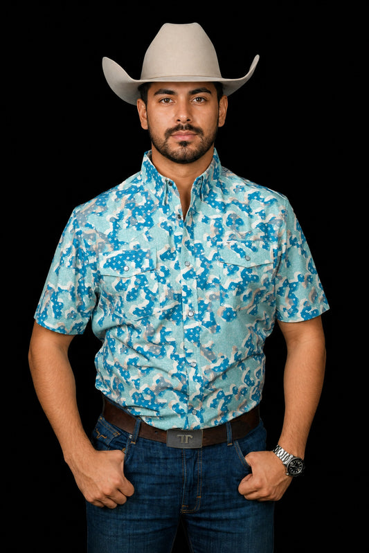 Ferrell The Travis Short Sleeve Pearl Snap Shirt