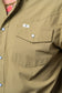 Ferrell Khaki Short Sleeve Western Shirt
