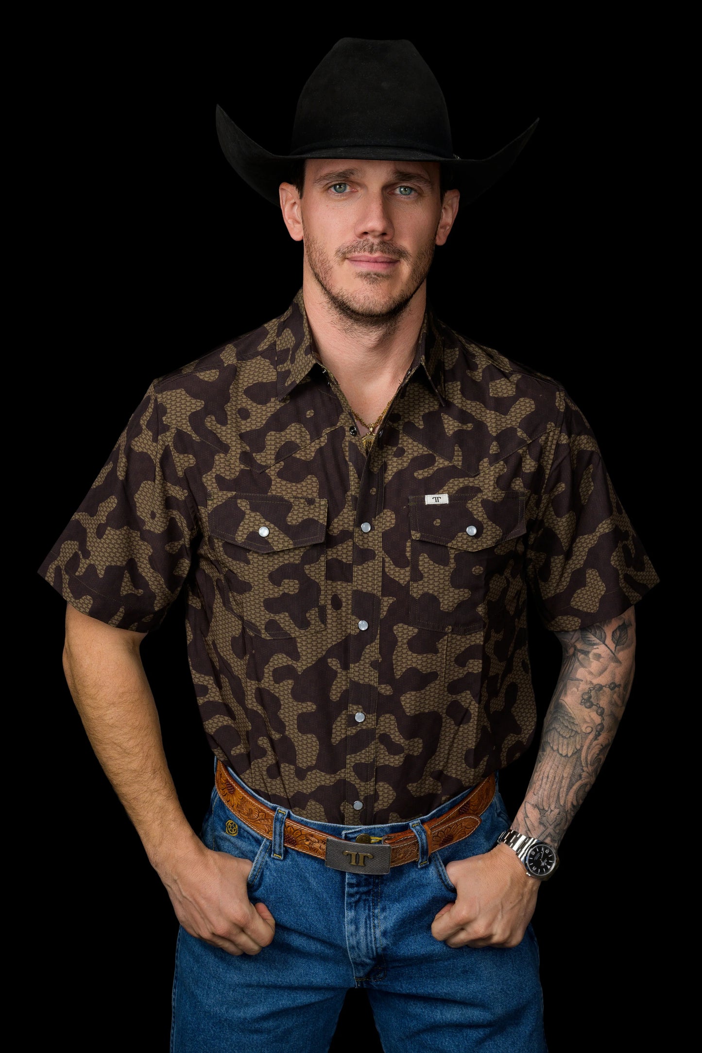Ferrell Brand The Gage Short Sleeve Pearl Snap Shirt