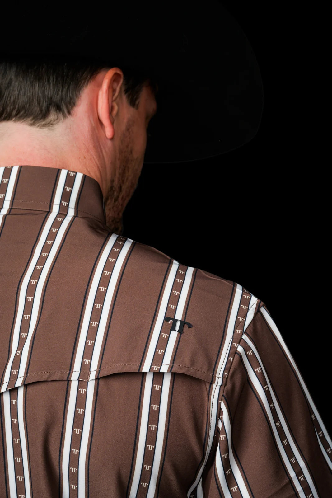 Ferrell Brand The Tucker Short Sleeve Pearl Snap Shirt in Brown