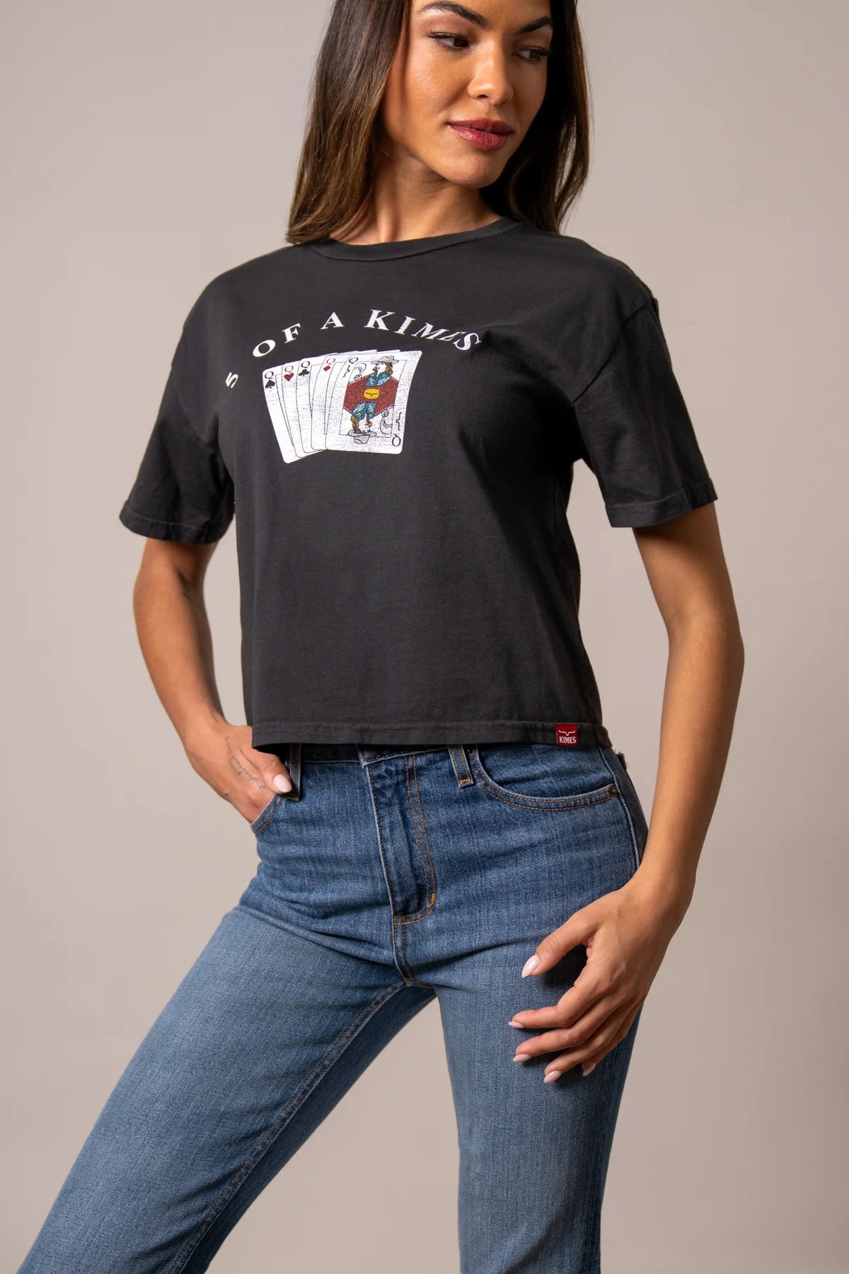Kimes 5 of a Kimes Tee in Graphite
