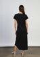 Dylan Maxi Tee Shirt Dress in Black