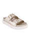 Mia Shoes Gen Sandal in Gold Metallic
