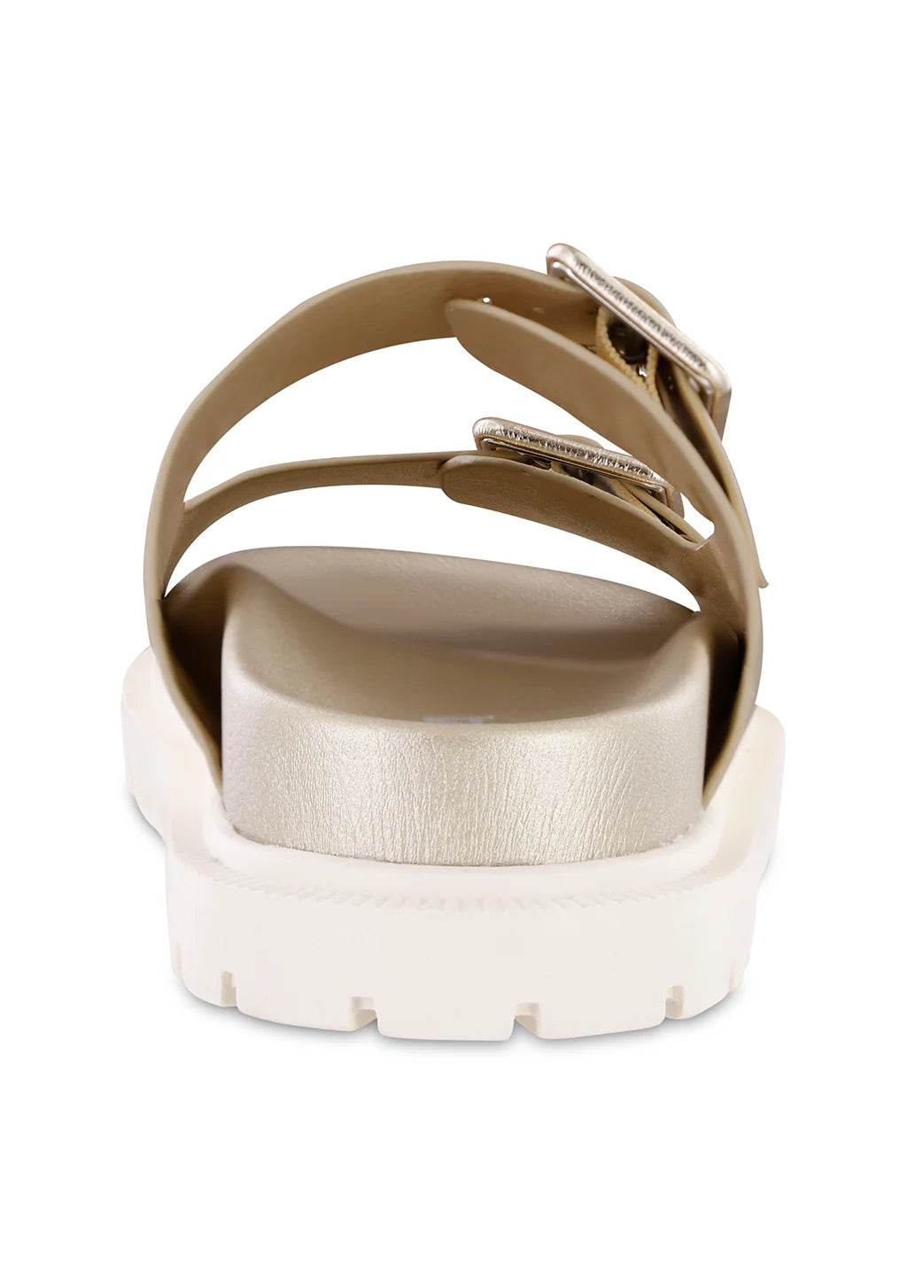 Mia Shoes Gen Sandal in Gold Metallic