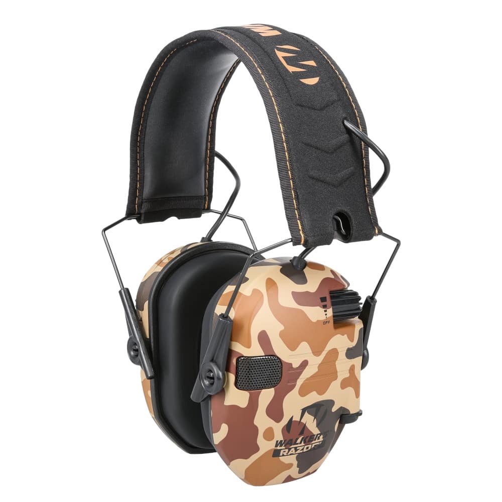Walker's Razor Slim Electronic Ear Muffs in Duck Camo