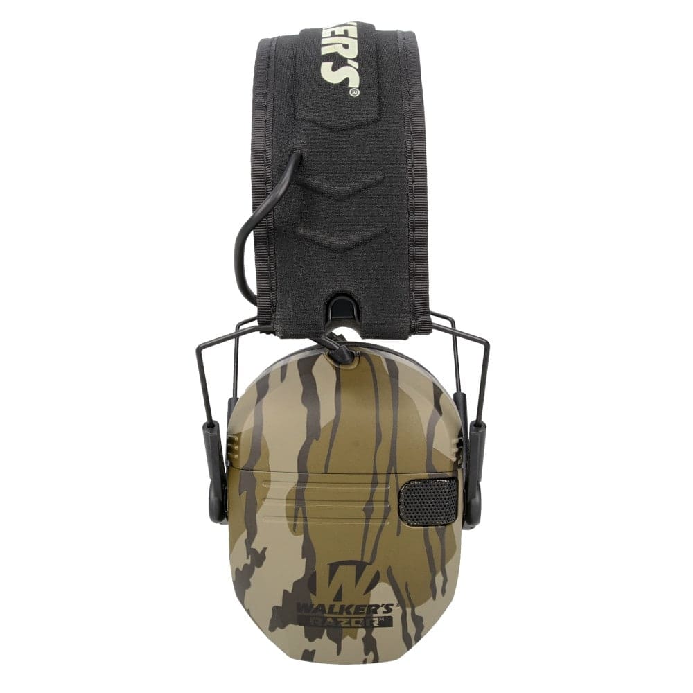 Walker's Razor Slim Electronic Ear Muffs in Mossy Oak Bottomland