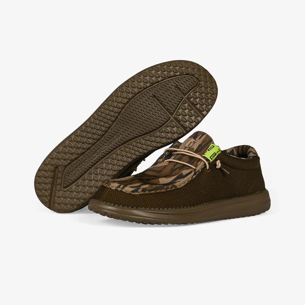Gator Waders Men's Camp Shoe in 2-Tone Mossy Oak Original Bottomland