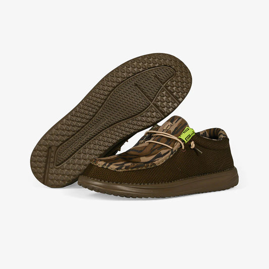 Gator Waders Men's Camp Shoe in 2-Tone Mossy Oak Original Bottomland